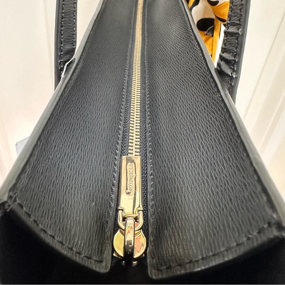 Kate Spade Coated Canvas Leopard Print Black Leather Trim Large Tote NWT - Picture 9 of 13